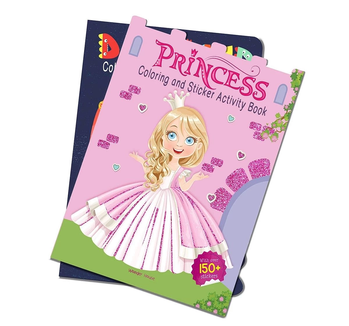 Wonder House Books Princesses Coloring and Sticker Activity Book With More then 150 Stickers for kids 3Y+, Multicolour