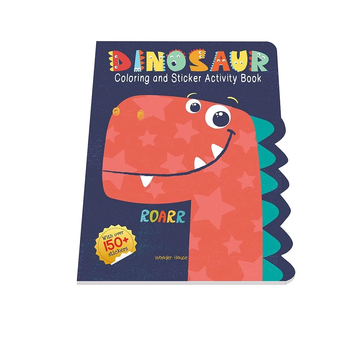 Wonder House Books Dinosaurs Coloring and Sticker Activity Book With More Then 150 Stickers for kids 3Y+, Multicolour