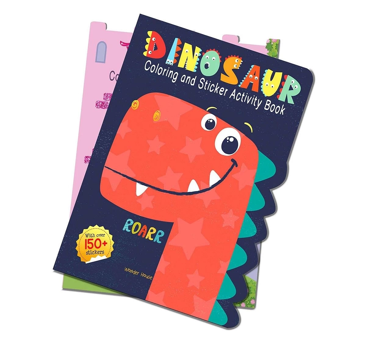 Wonder House Books Dinosaurs Coloring and Sticker Activity Book With More Then 150 Stickers for kids 3Y+, Multicolour
