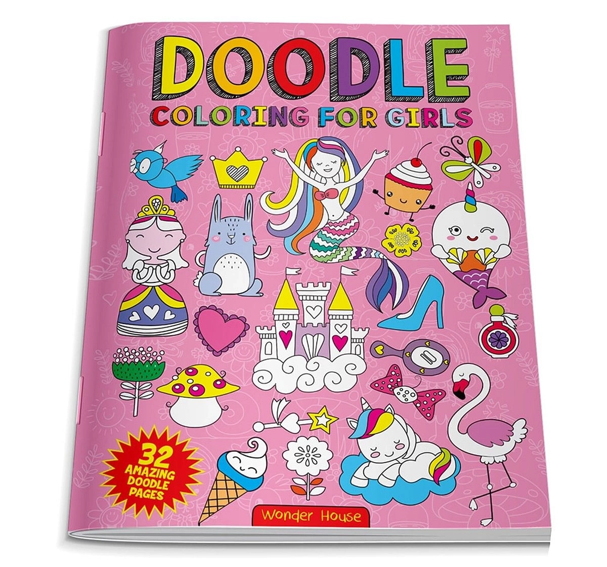 Wonder House Books Doodle coloring for girls Paperback Multicolor 3Y+