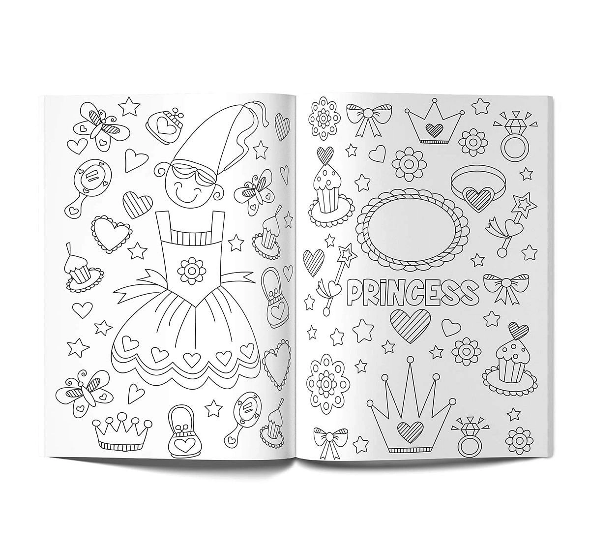 Wonder House Books Doodle coloring for girls Paperback Multicolor 3Y+