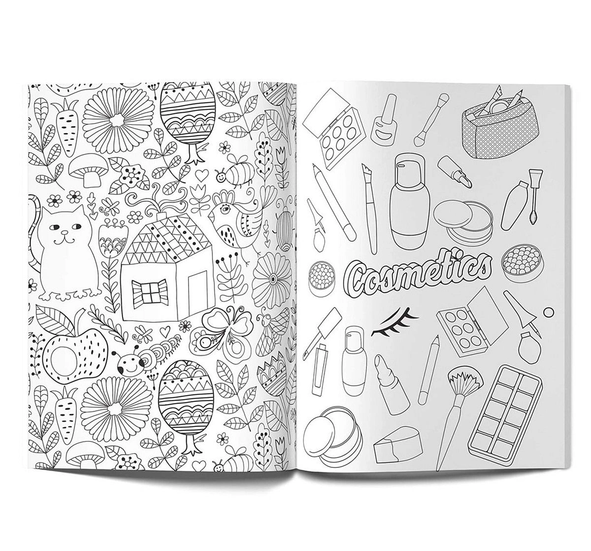 Wonder House Books Doodle coloring for girls Paperback Multicolor 3Y+