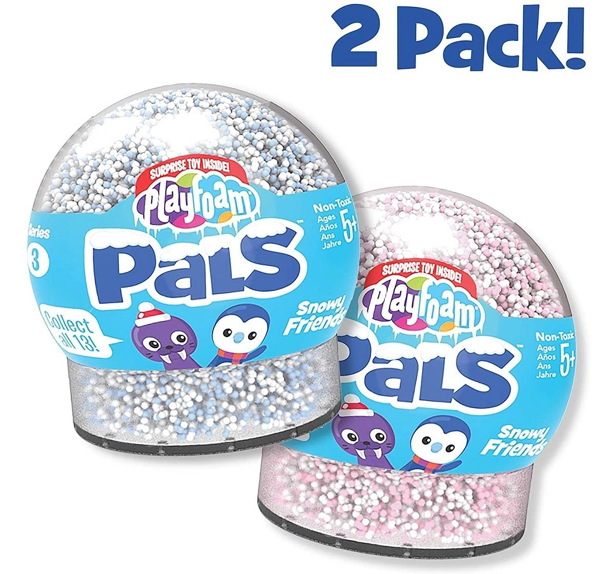 Learning Resources Playfoam® Pals™ Snowy Friends Series 3 (2-Pack) Sand, Slime & Others for Kids age 5Y+ 