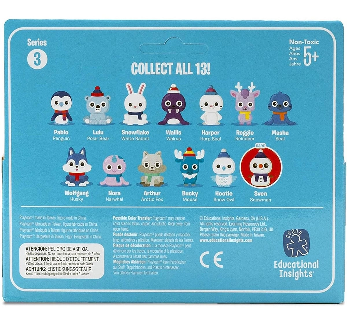 Learning Resources Playfoam® Pals™ Snowy Friends Series 3 (2-Pack) Sand, Slime & Others for Kids age 5Y+ 