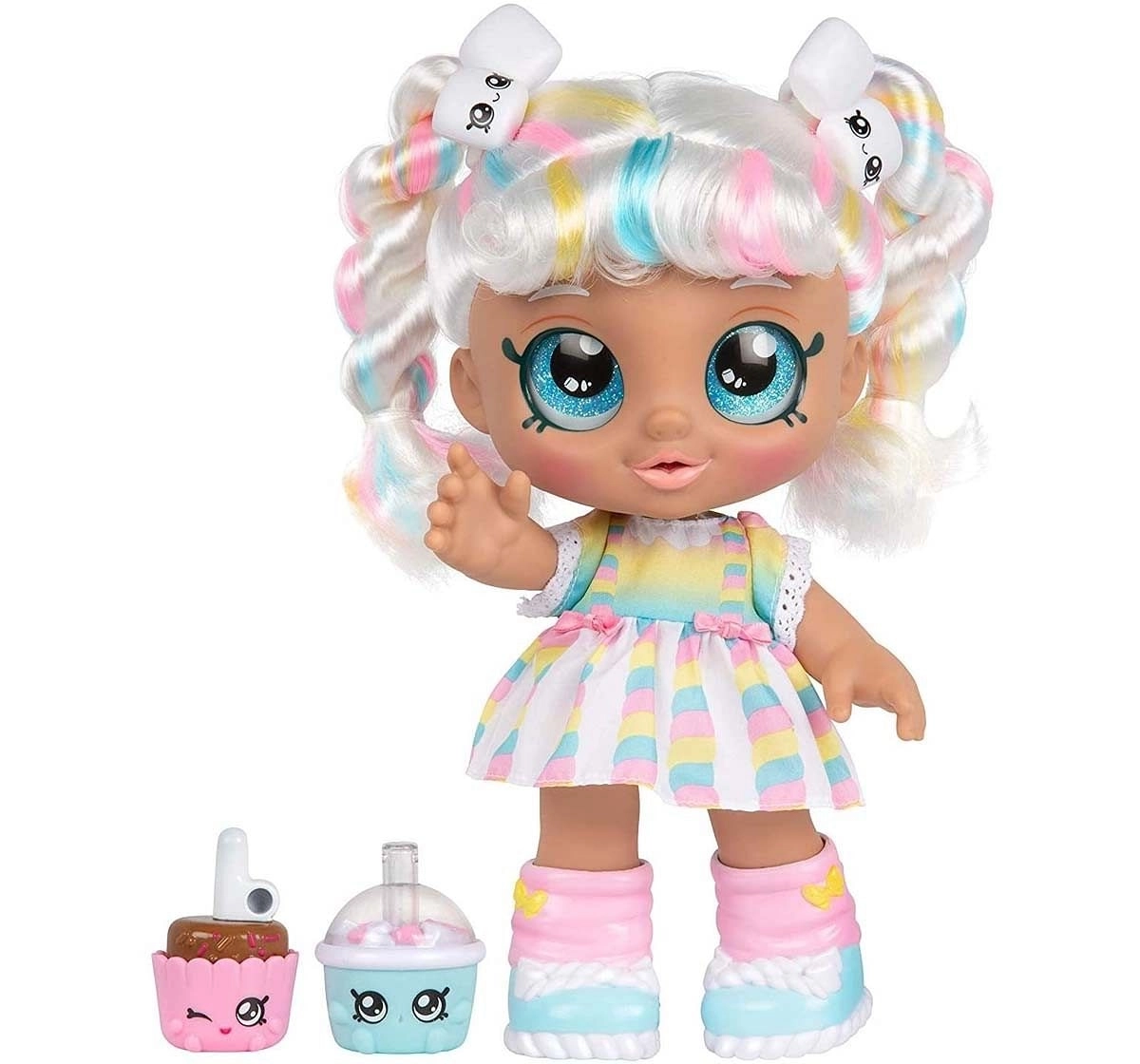 Kindi Kids S1 Toddler Doll Single Pack Snack Time Friends Marshamello Dolls & Accessories for Age 3Y+