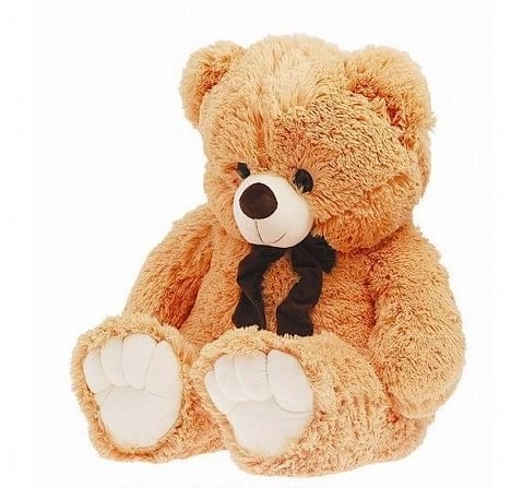 Jasco 100cm Bear Muffler With Printed Tie Teddy Bear for Kids 3Y+, Beige