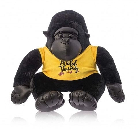 Jasco Gorilla With T Shirt, 40Cm Animals & Birds for Kids Age 3Y+ - 40 Cm (Black)
