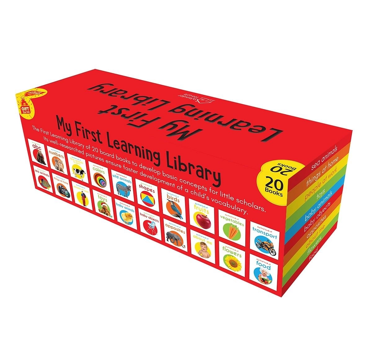 My First Learning Library: Boxset Of 20 Board Books Gift Set For Kids, 440 Pages Book By Wonder House Books, Box Set