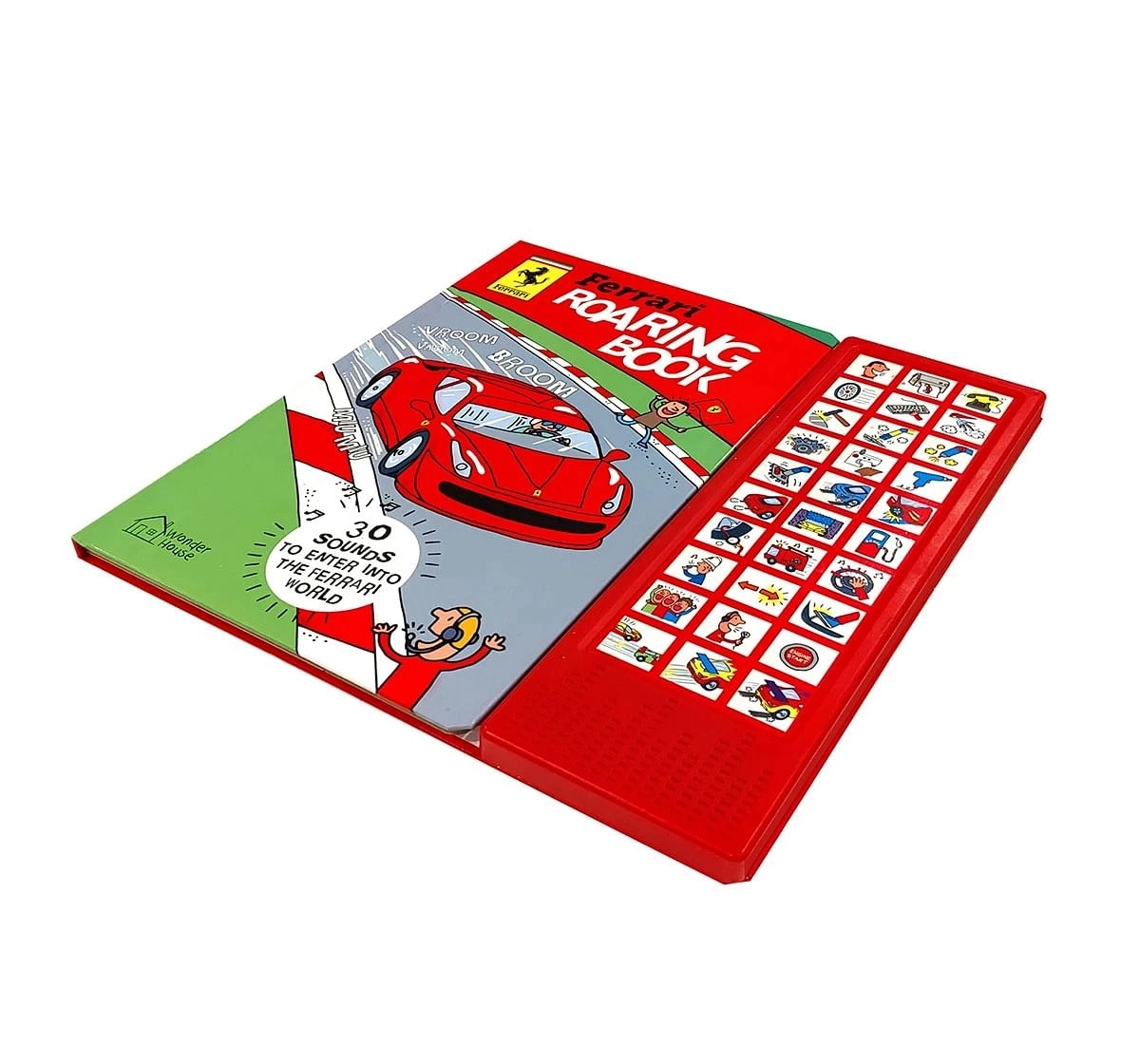 Wonder House Books Ferrari Roaring Book Illustrated Sound Board Book for kids 0M+, Multicolour