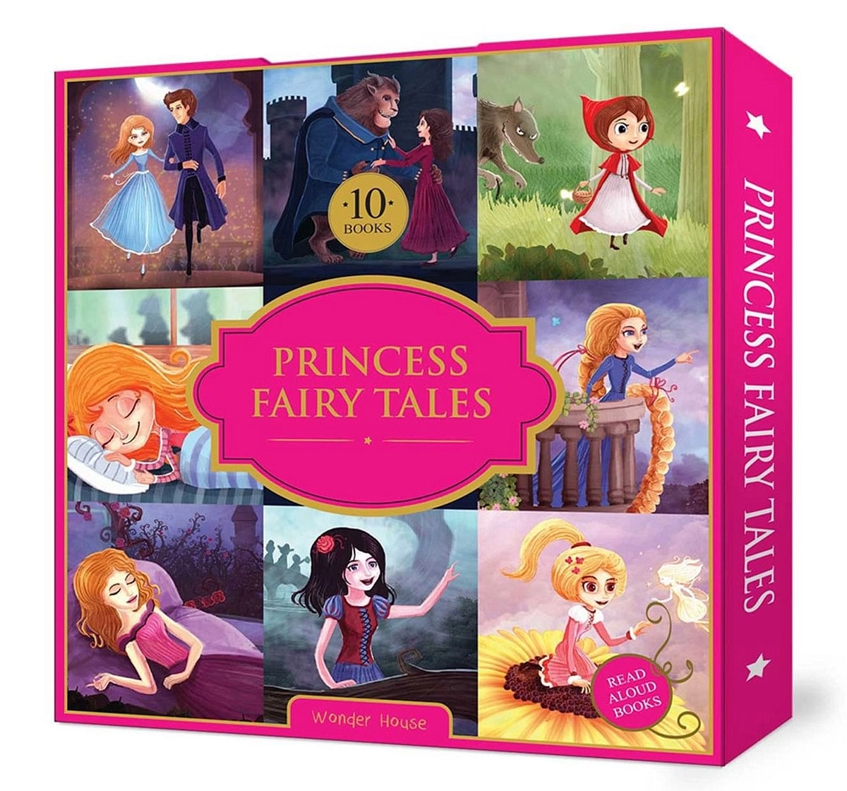 Princess Fairy Tales Boxset: A Set Of 10 Classic Children Fairy Tales Book, 160 Pages Book By Wonder House Books, Box Set