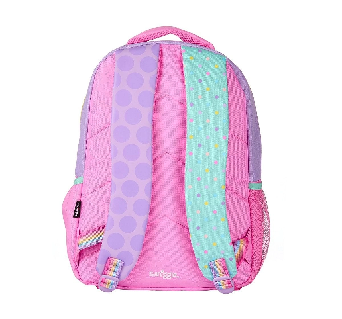 Smiggle Block Backpack - Pastel Print Bags for Kids age 3Y+ (Pastel)
