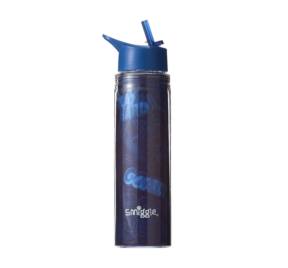 Smiggle Mesh Bottle with Flip Top Spout Bags for Kids age 3Y+ (Navy)