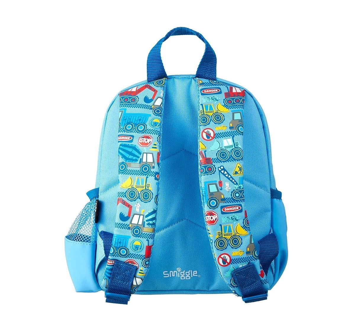 Smiggle Topsy Teeny Tiny Backpack - Car Print Bags for Kids age 3Y+ (Blue)