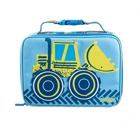Smiggle Topsy Teeny Tiny Lunchbox - Car Print Bags for Kids age 3Y+ (Blue)
