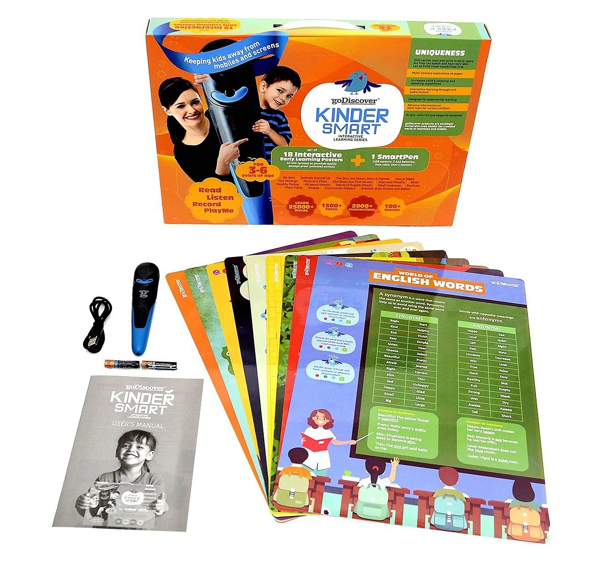 Go Discover Kinder Smart Interactive Learning Series Games for Kids 3Y+, Multicolour