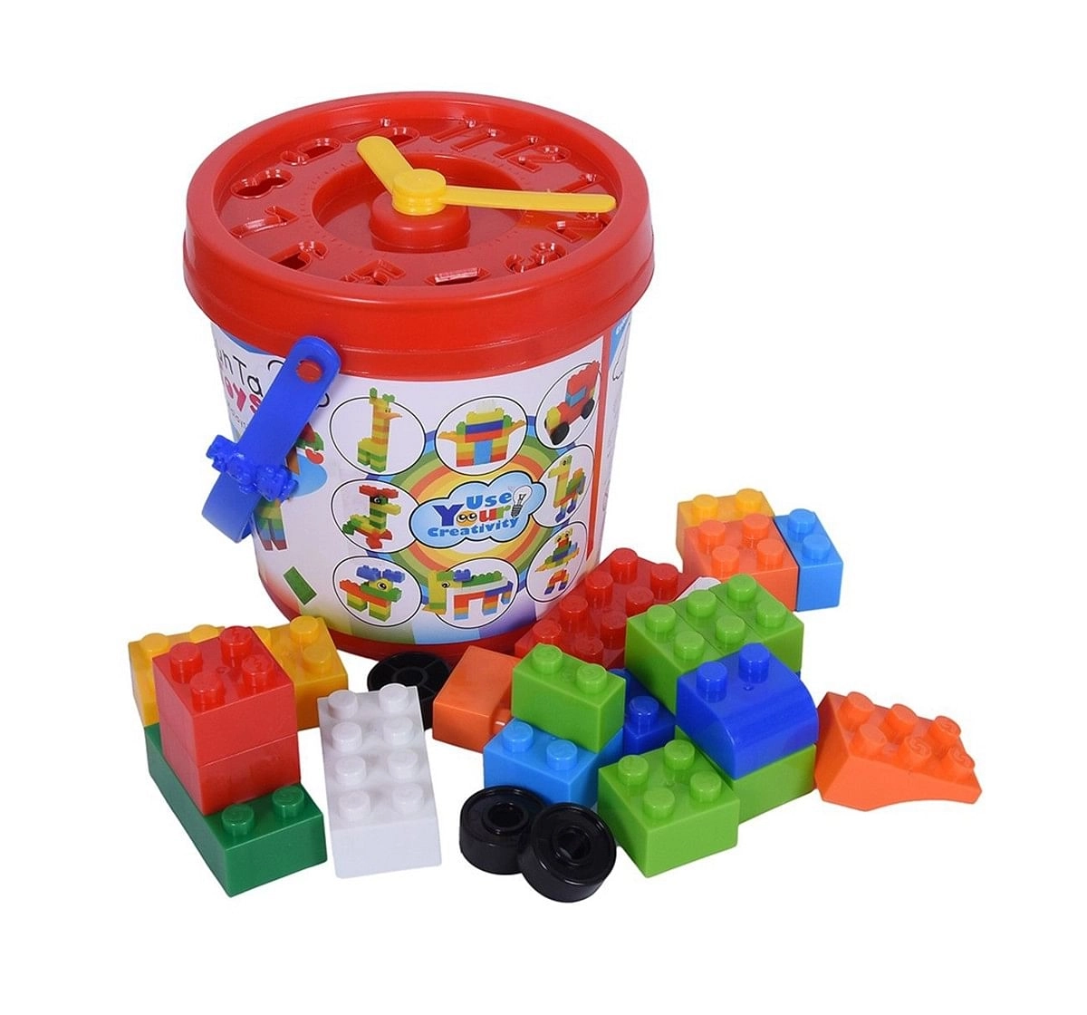 Sunta Basic Plastic Blocks - 42Pcs Generic Blocks for Kids age 3Y+ 