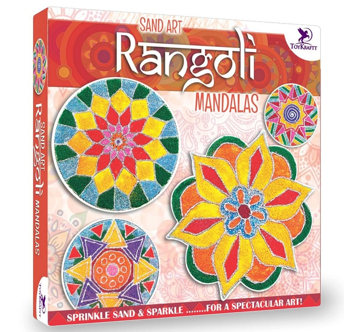 Toy Kraft Sand Art Rangoli Mandala, Multicolor, 5Y+