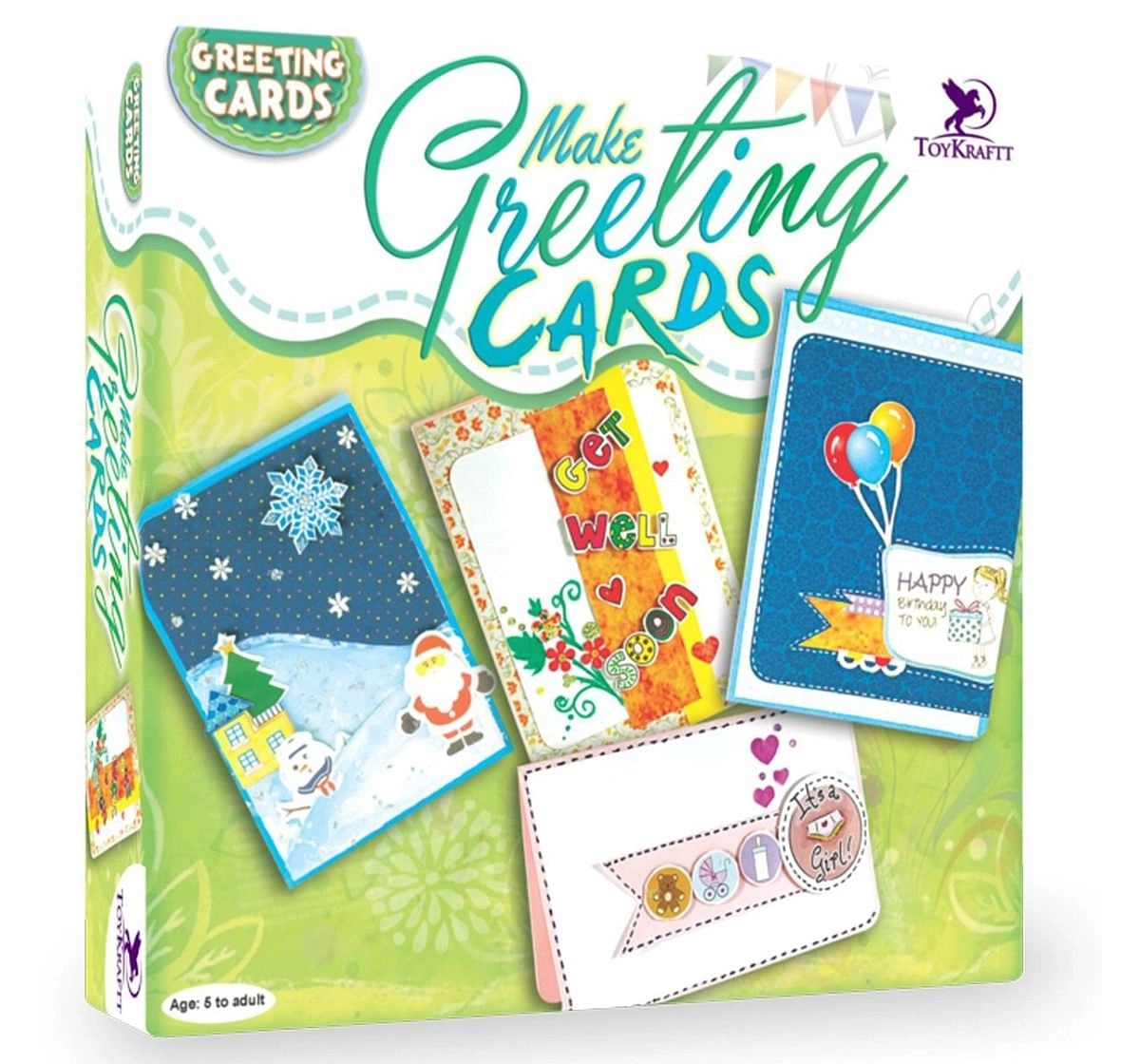 Toy Kraft Make Greeting Cards, Multicolor, 5Y+