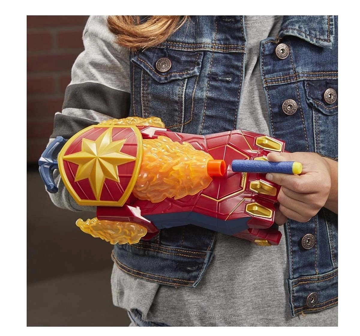 Marvel Nerf Power Moves Captain Marvel Photon Blast Action Figure Play Sets for Age 5Y+