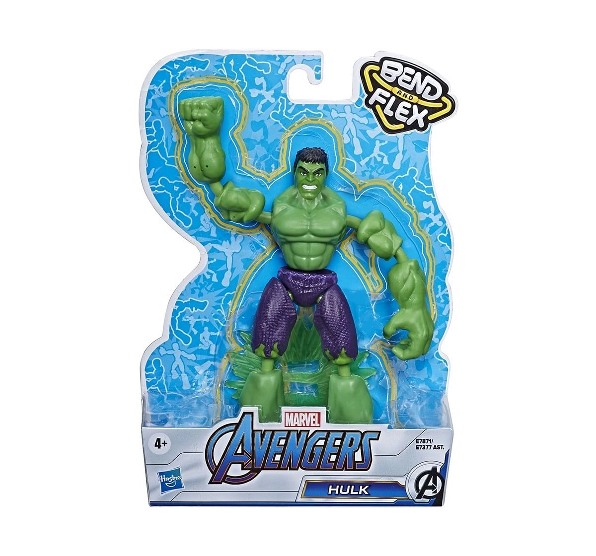 Marvel Avengers Bend and Flex Hulk Action Figures for age 6Y+ 