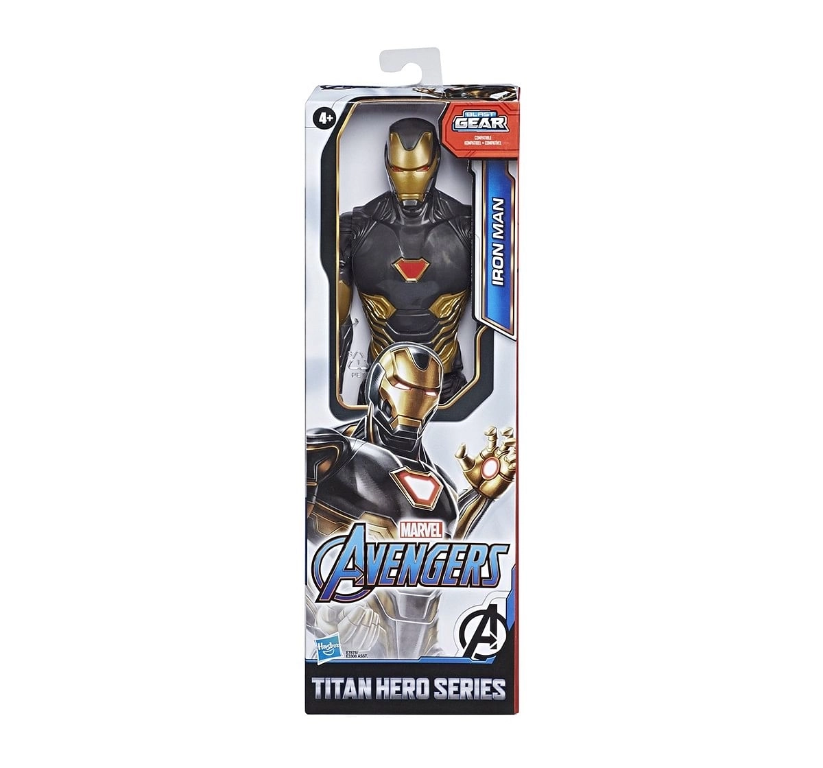 Marvel Avengers Titan Hero Series Blast Gear Iron Man Action Figure, 12-Inch Toy, for age 4Y+ 