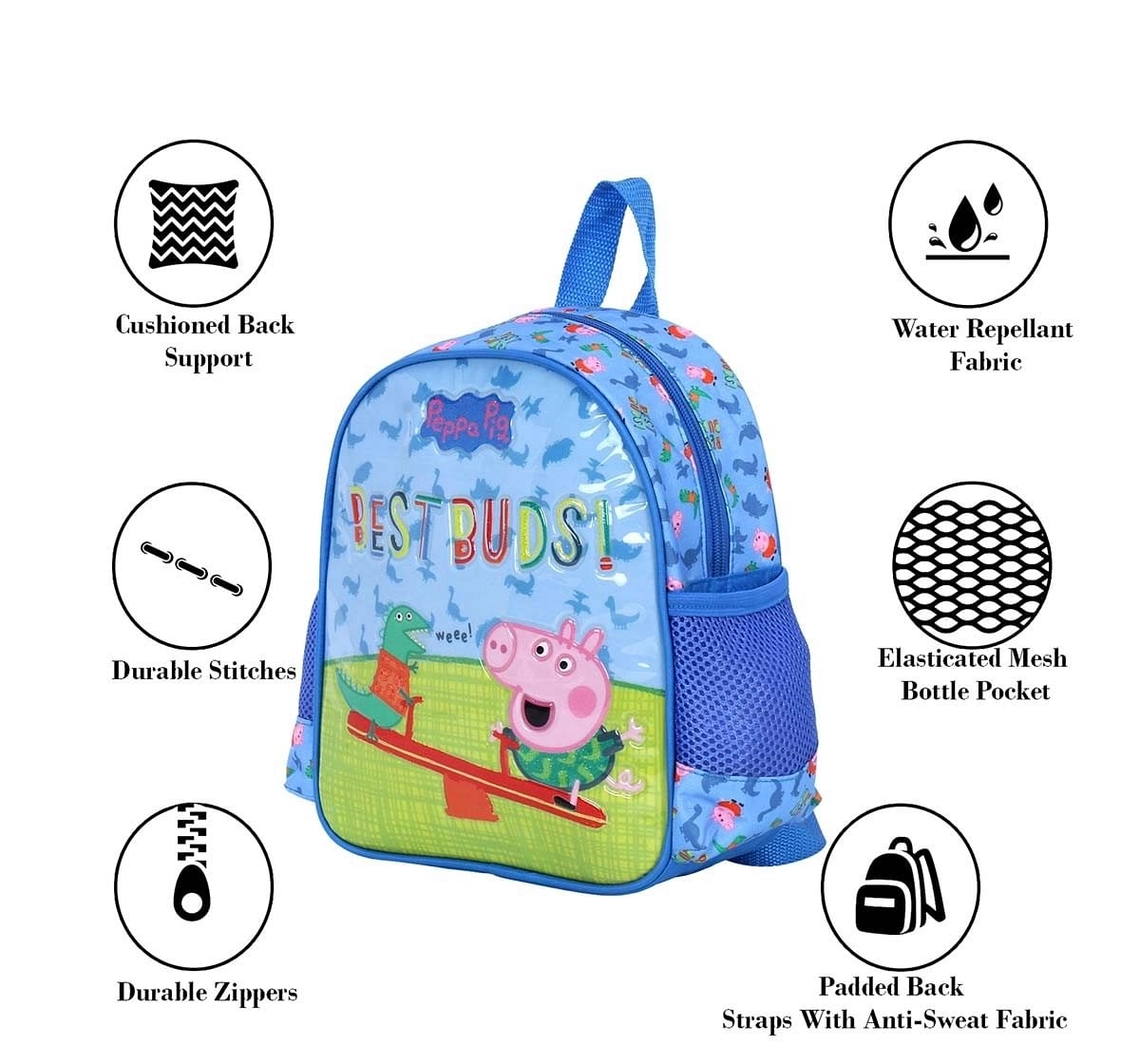 Peppa Pig My Best Buds 10 Backpack Bags for Kids age 3Y+ 