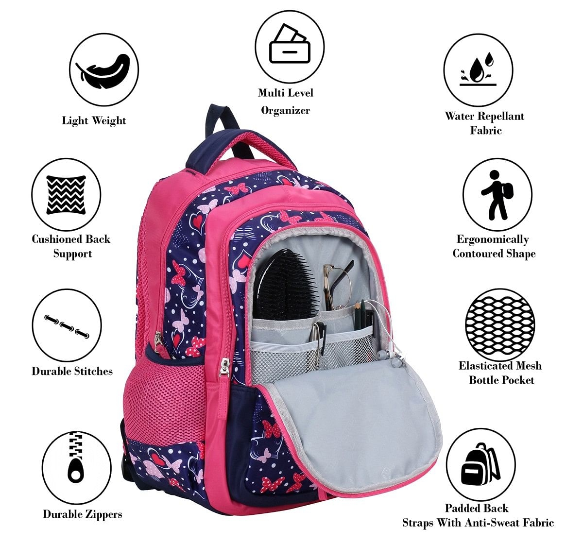 Simba Steffi Love Rising Sparkle Pink 19 Backpack Multicolor 3Y+