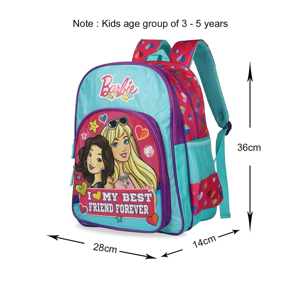Barbie Barbie Love Best Friend Forever School Bag 36 Cm Bags for age 3Y+ 
