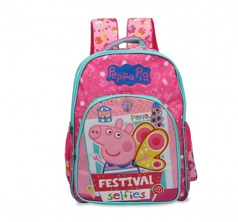 Peppa Pig  Festival Selfies  School bag 41 Cm  for Kids age 7Y+ (Pink)