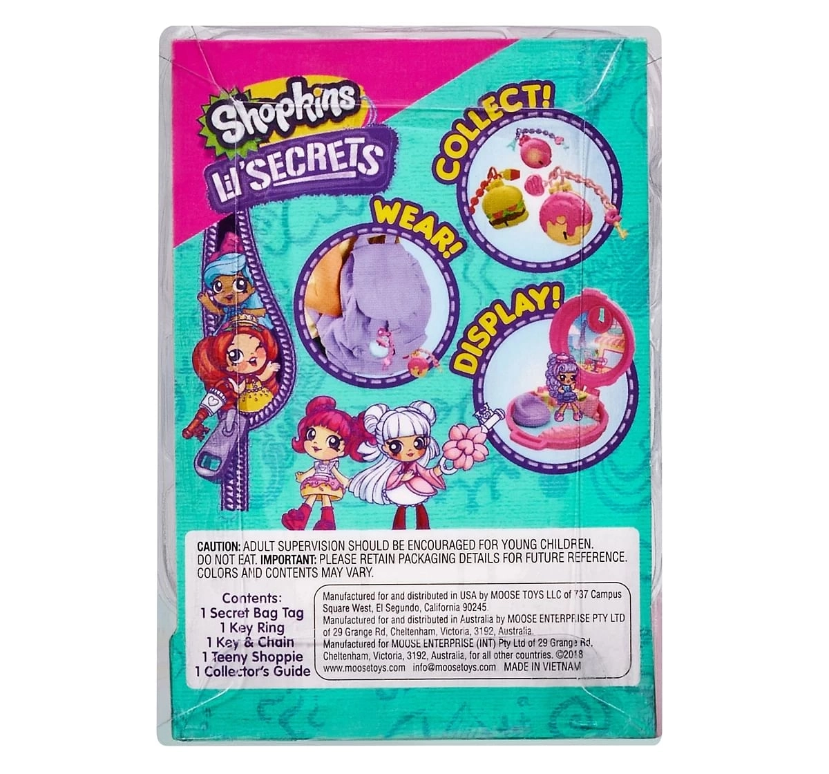 Shopkins Lil Secrets S3 Locket for Girls 5+ Age & Above Multicolor
