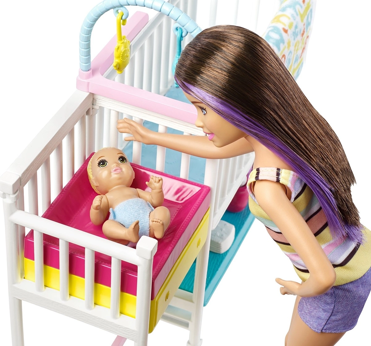 Barbie Nursery Playset with Skipper Babysitters Doll, 3Y+, Multicolour