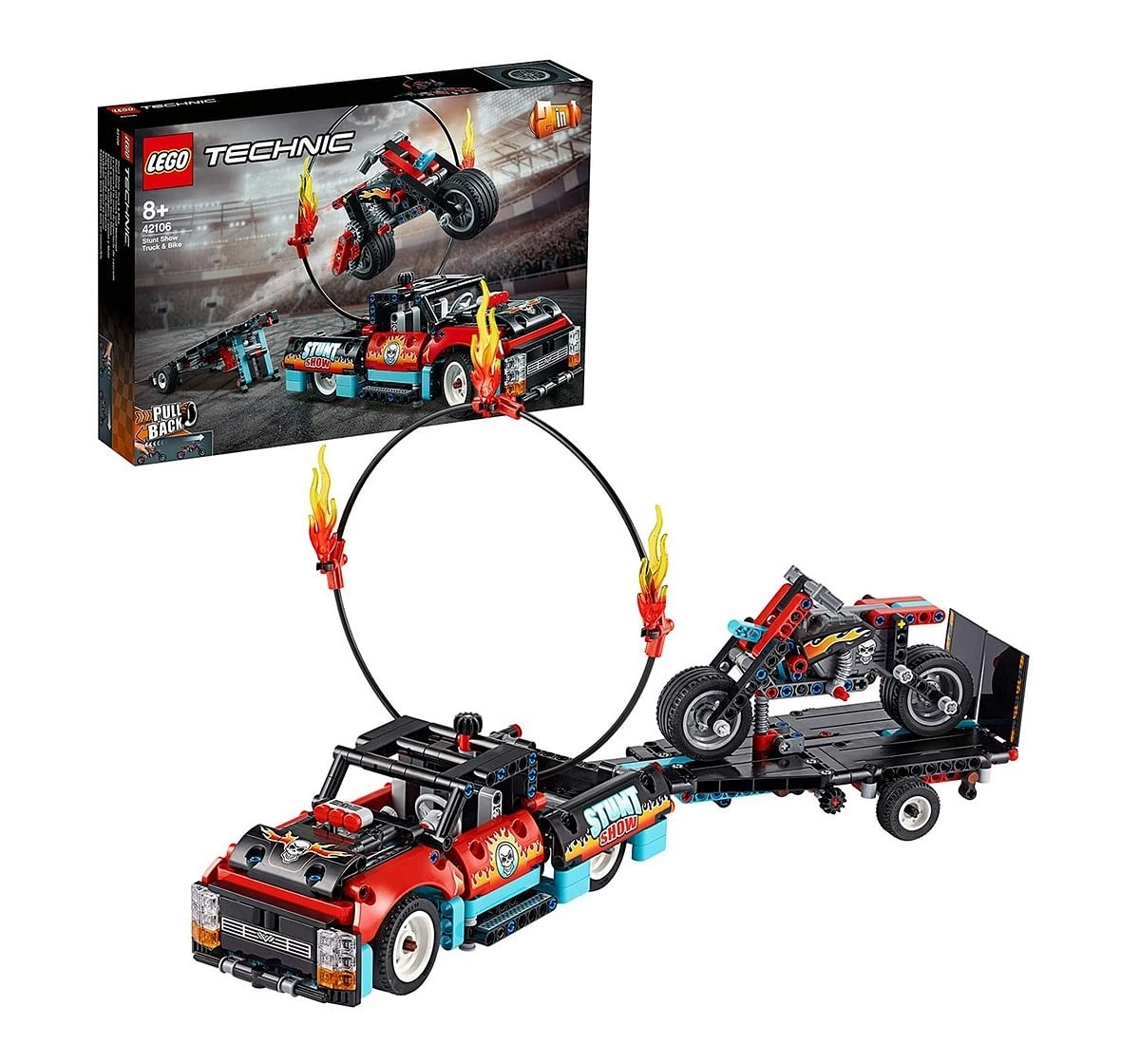 Lego Technic 42106 Stunt Show Truck & Bike Blocks for Kids age 8Y+ 