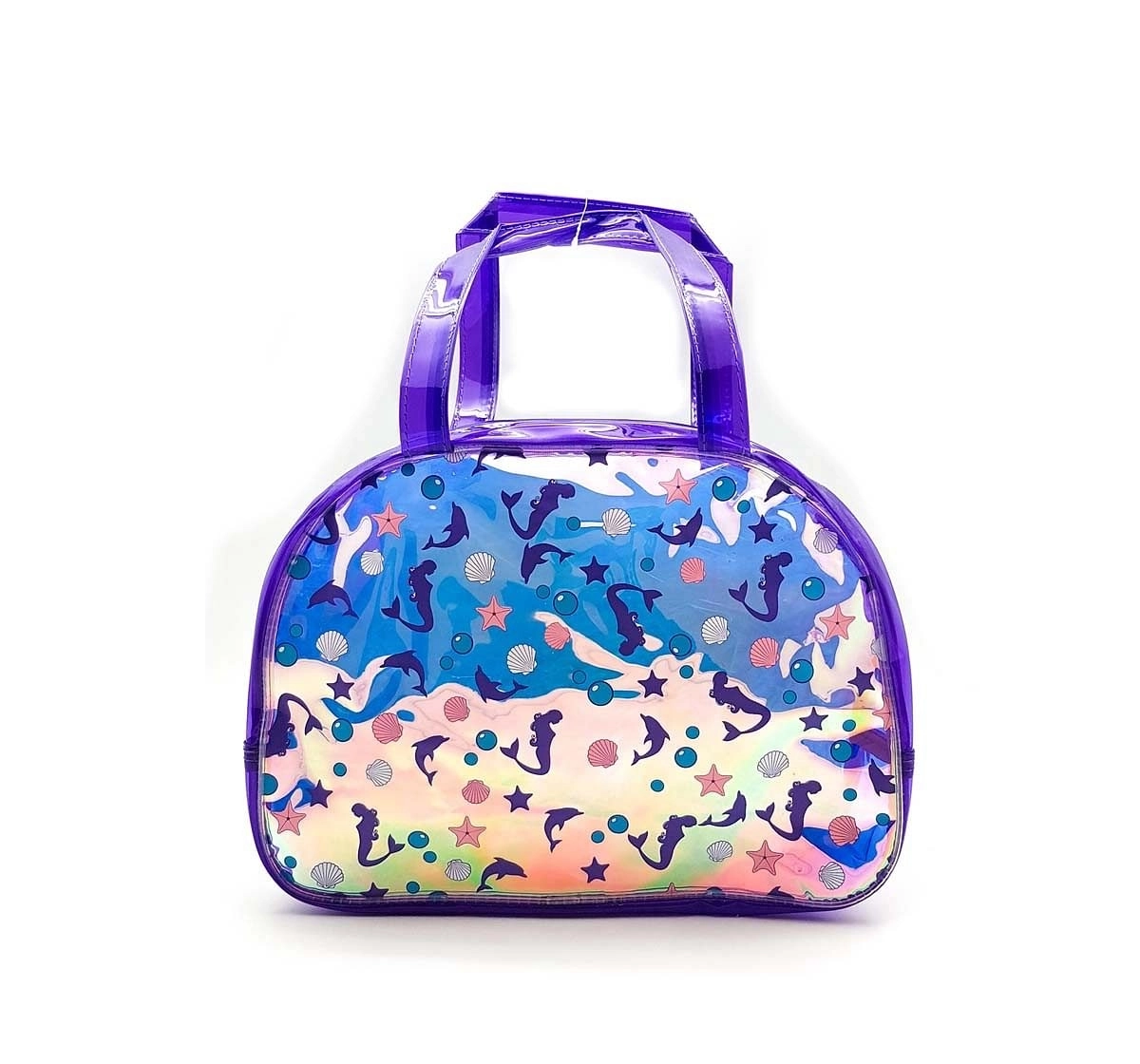 Hamster London Shiny Boston Bag Mermaid Travel for Kids Age 3Y+ (Purple)