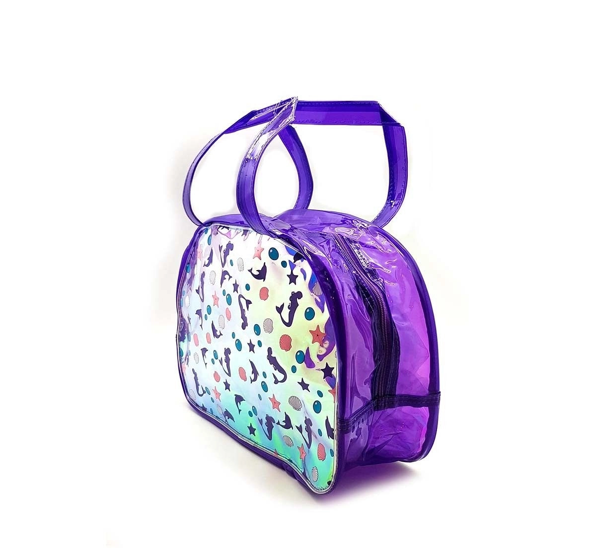 Hamster London Shiny Boston Bag Mermaid Travel for Kids Age 3Y+ (Purple)