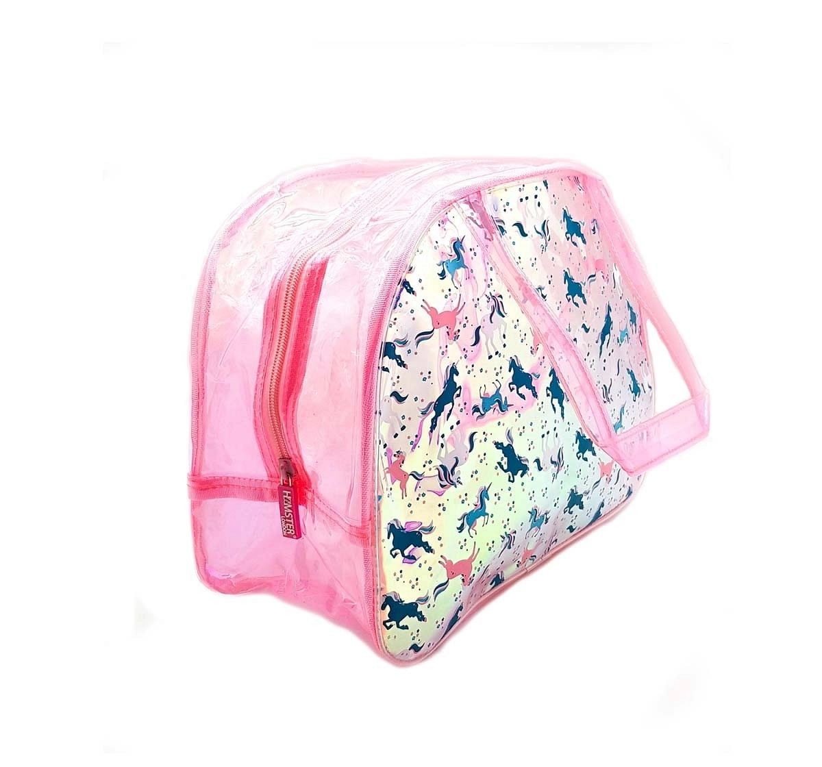 Hamster London Shiny Boston Bag Unicorn Travel for Kids Age 3Y+ (Pink)