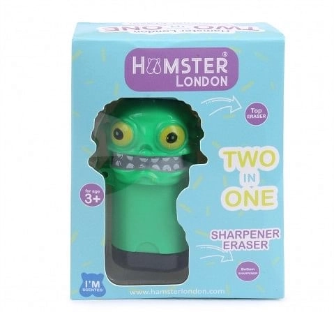 Hamster London Scented Sharpener & Eraser Monster for Kids age 3Y+