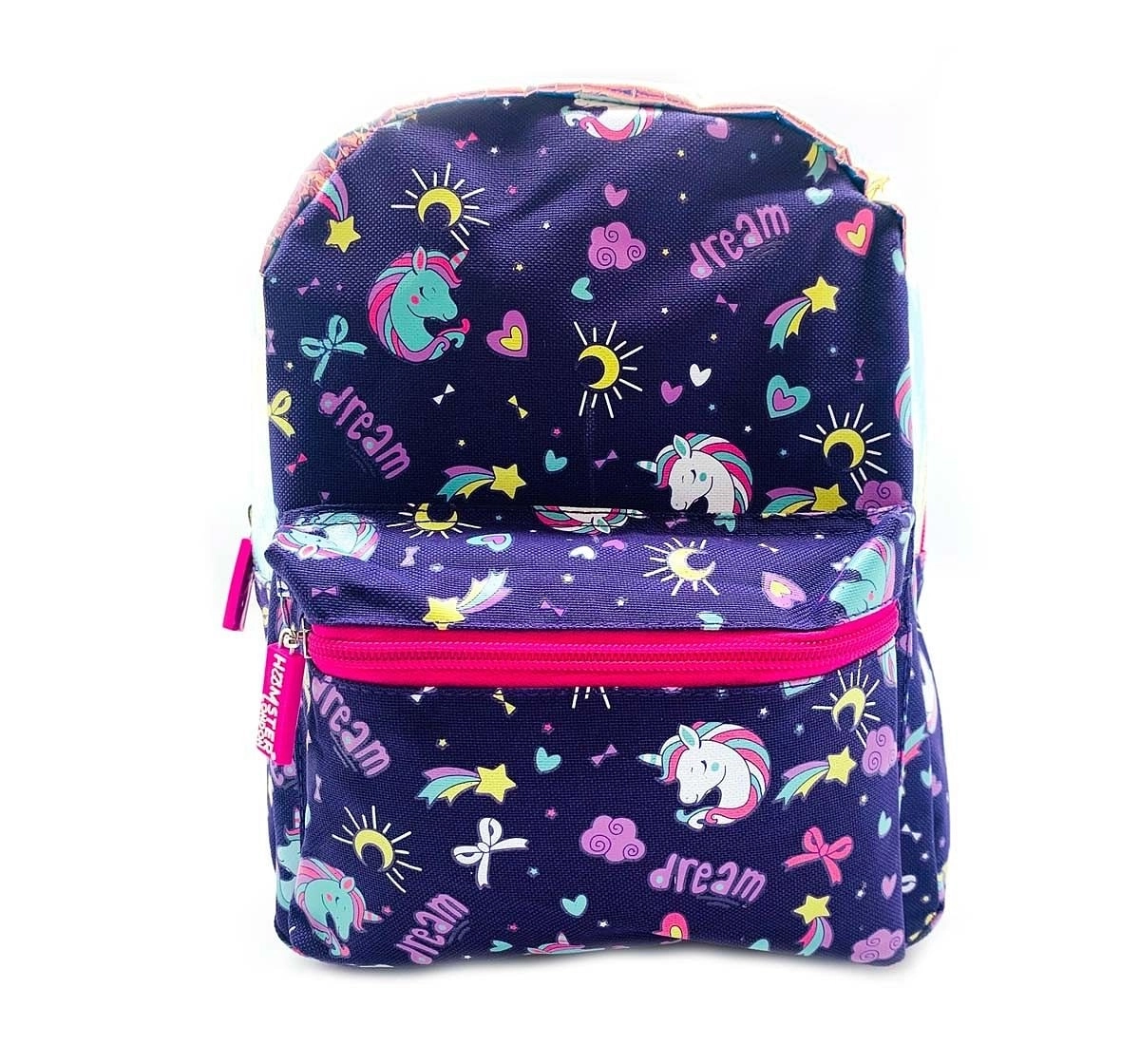 Hamster London Straight Fire Backpack Small Unicorn Bags for Kids Age 3Y+ (Purple)