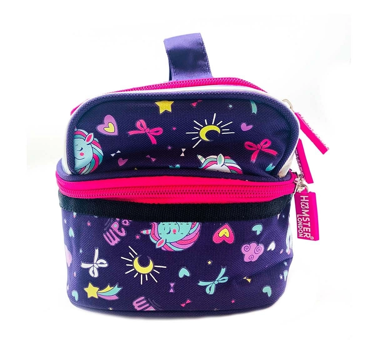 Hamster London Straight Fire Lunch Bag Unicorn Bags for Age 3Y+ (Purple)