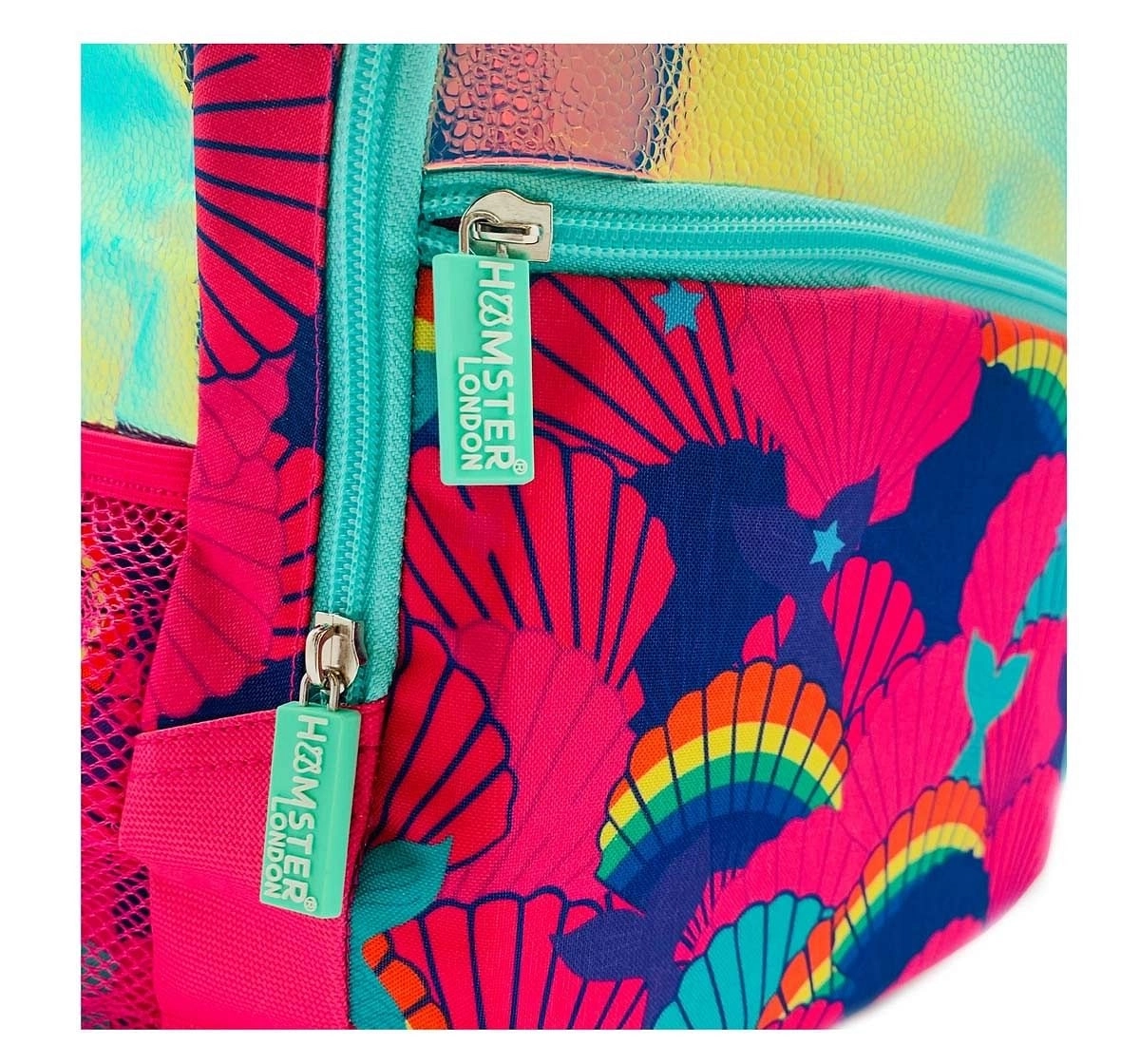 Hamster London Straight Fire Backpack Big Mermaid Bags for Age 3Y+ (Pink)