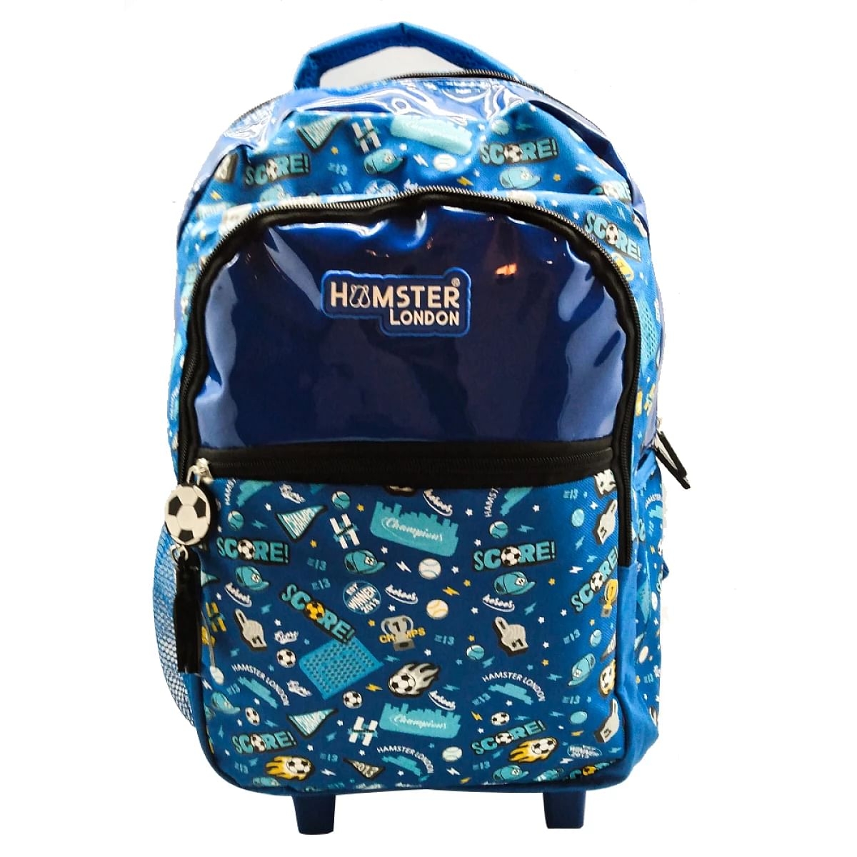 Hamster London Back To School Football Trolley Bag, Polyurethane, 5Y+, Blue