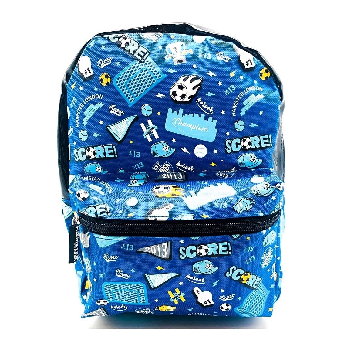 Hamster London Straight Fire Backpack Small Football Bags for Age 3Y+ (Blue)