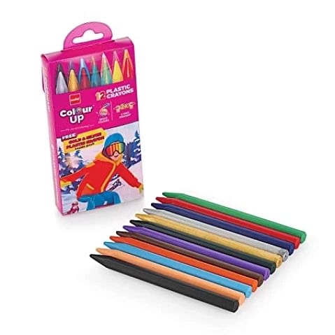 COLOURUP Plastic Crayons Pack of 122 Multicolour 4Y+