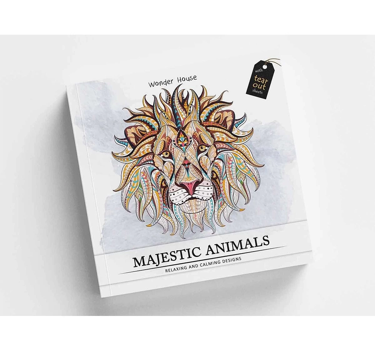 Wonder House Books Majestic Animals Colouring Books With Tear Out Sheets for kids 12Y+, Multicolour