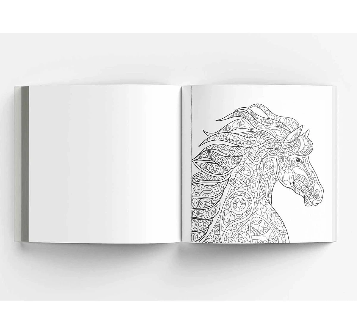 Wonder House Books Majestic Animals Colouring Books With Tear Out Sheets for kids 12Y+, Multicolour