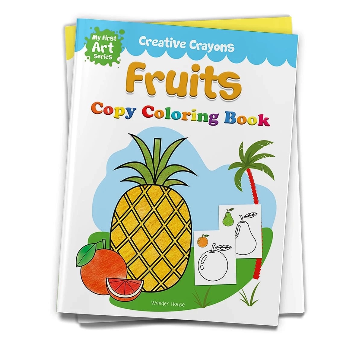 Wonder House Books Colouring Book of Fruits Crayons Series for kids 0M+, Multicolour