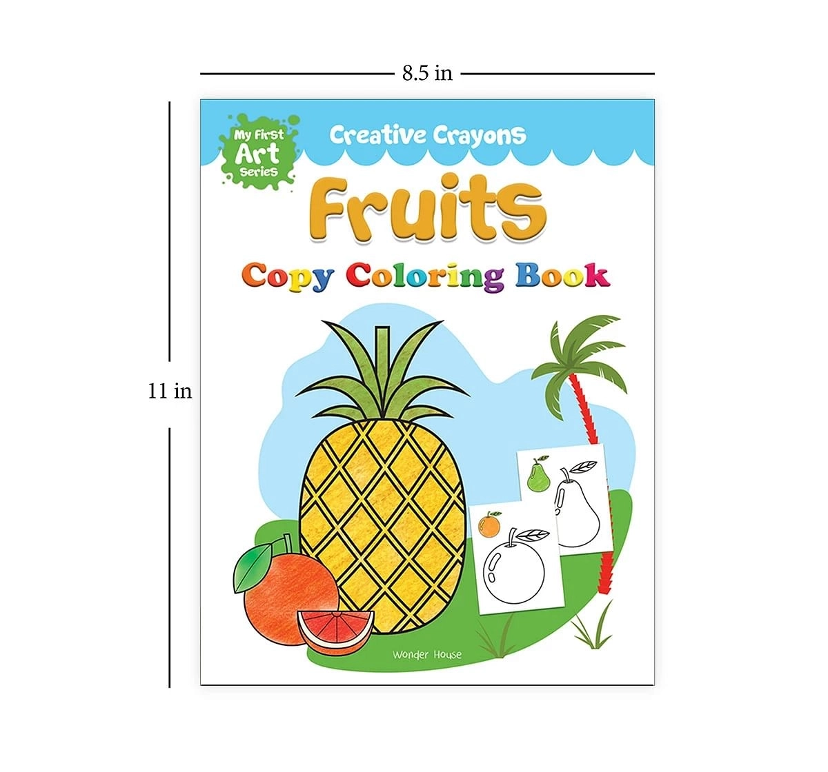 Wonder House Books Colouring Book of Fruits Crayons Series for kids 0M+, Multicolour