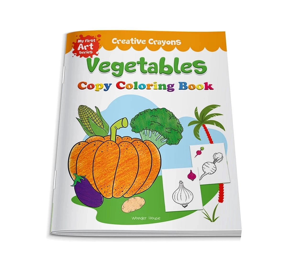 Wonder House Books Colouring Book of Vegetables Crayons Series for kids ...