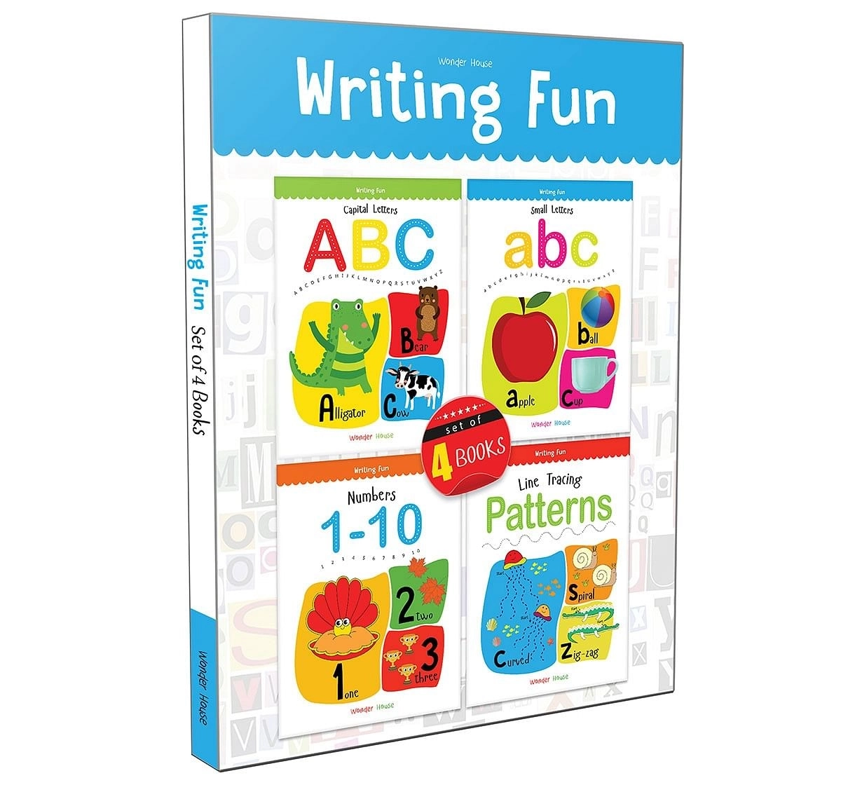 Wonder House Books Writing practice boxset Pack of 4 books Paperback Multicolor 3Y+