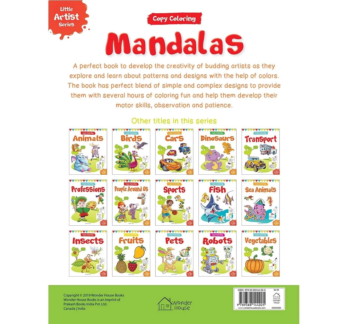 Wonder House Books Little Artist Series Mandala Colour Books for kids 0M+, Multicolour
