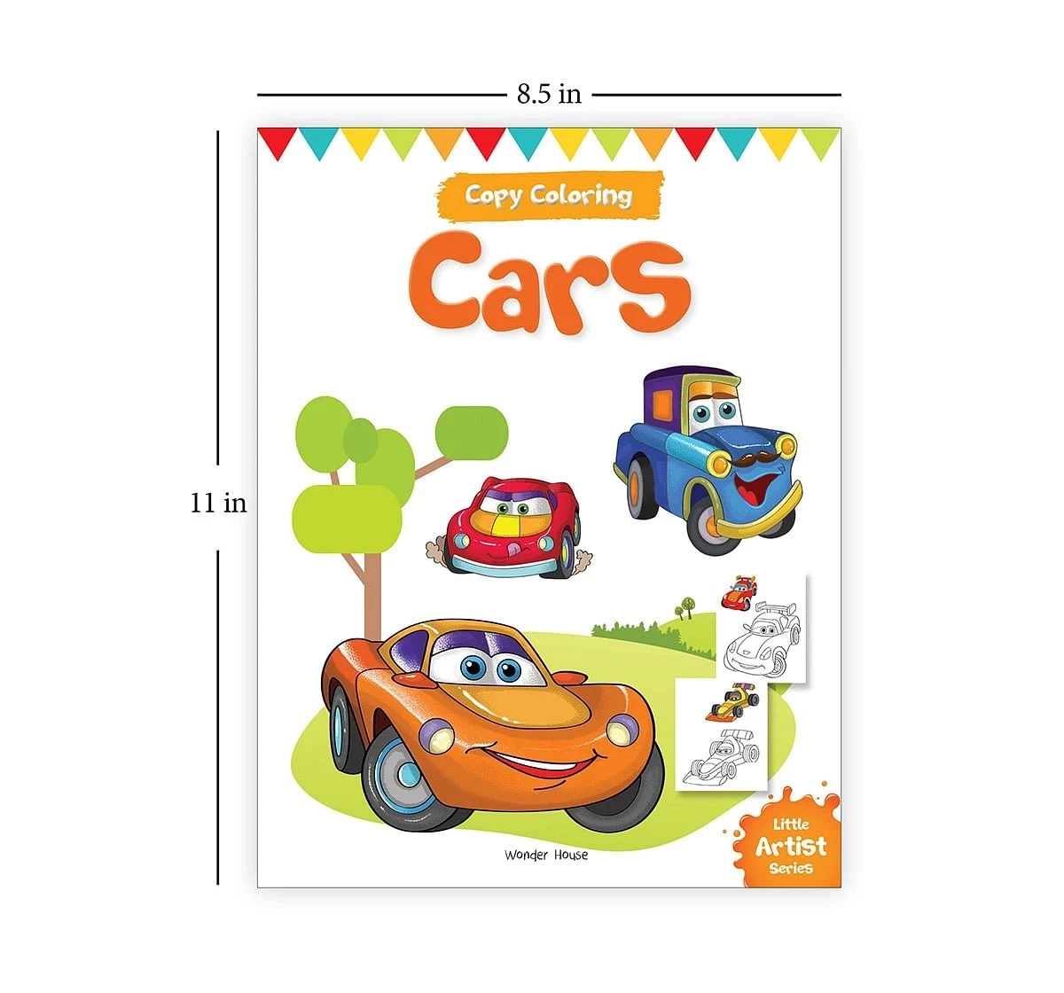 Wonder House Books Little Artist Colouring Boxset Pack of 8 Books Birds, Sea Animals, Fruits, Vegetables, Dinosaurs, Cars and People Around Us for kids 0M+, Multicolour